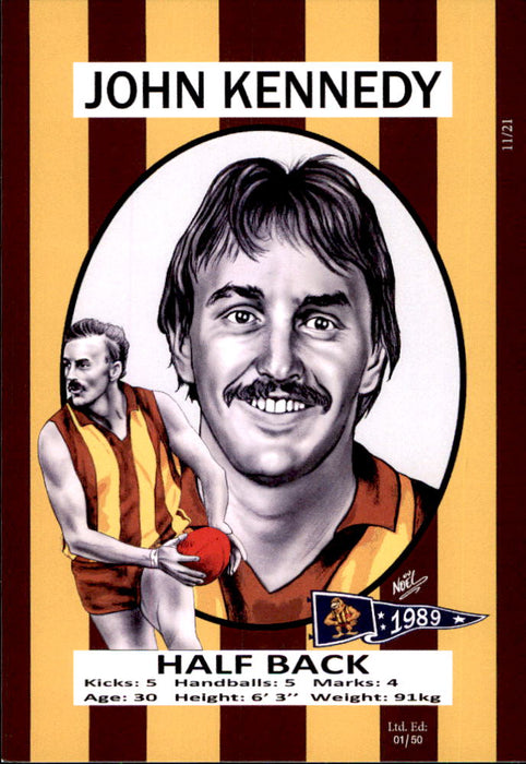 Hawthorn Hawks 1989 Premiers Card Set by Noel