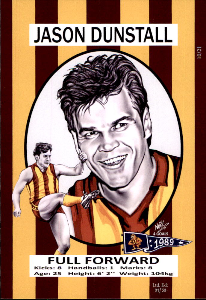Hawthorn Hawks 1989 Premiers Card Set by Noel
