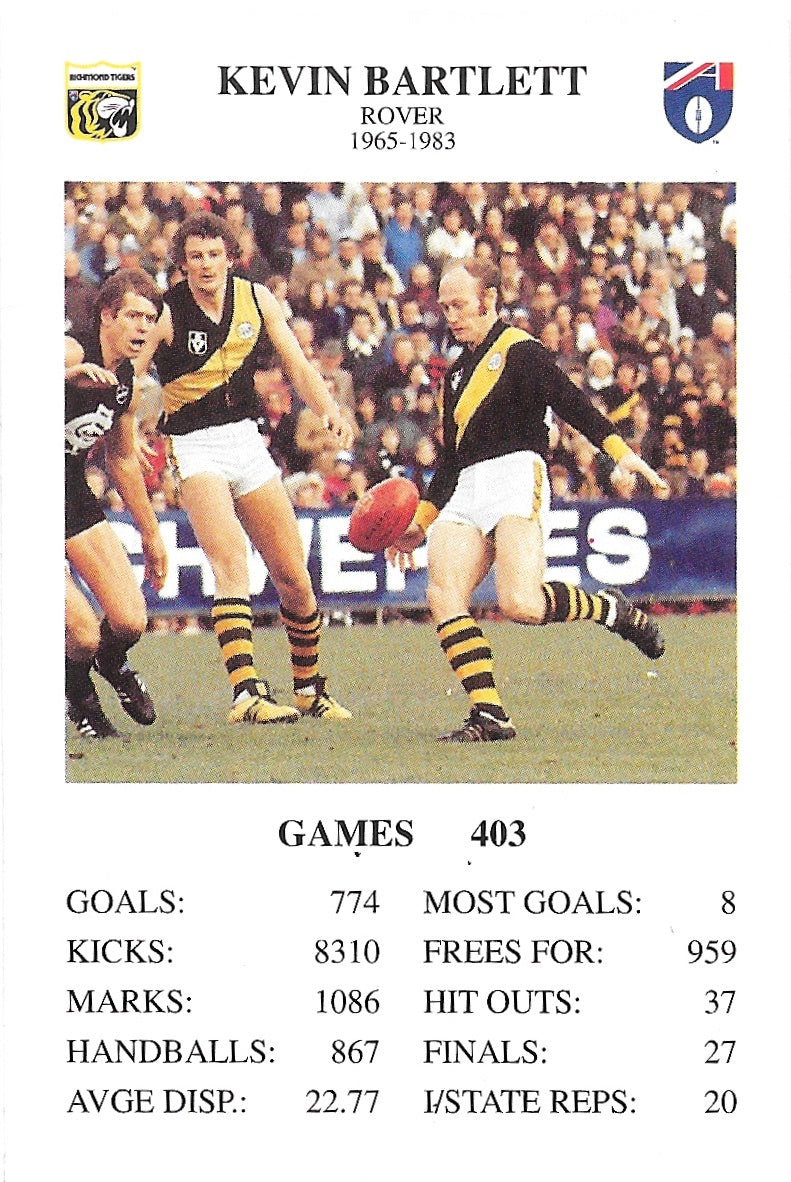 Kevin Bartlett, The Great Footy Card Game, 1994 Spears Games