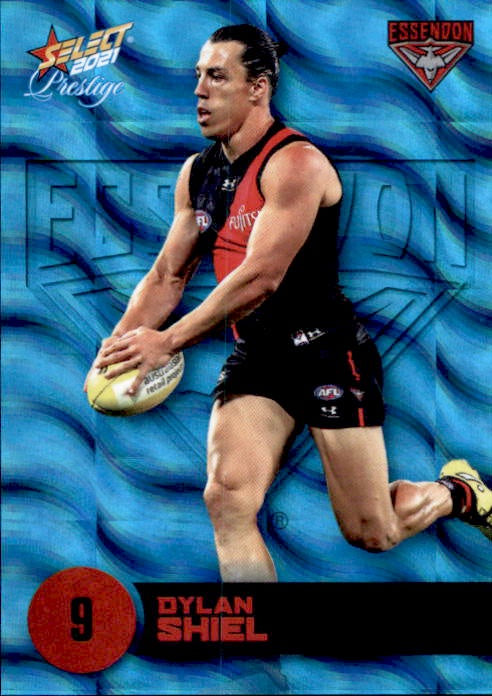 Dylan Shiel, Blue Parallel, 2021 Select AFL Prestige