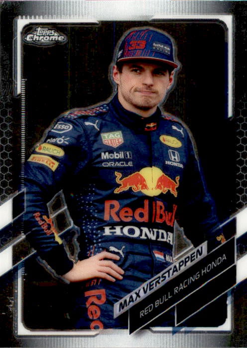 Max Verstappen, #55, 2021 Topps Chrome Formula 1 Racing