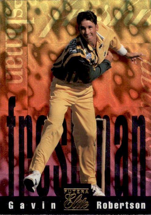 Gavin Robertson, Freshman, 1996 Futera Elite Cricket