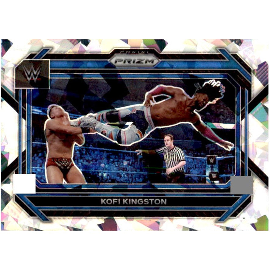 Kofi Kingston, Cracked Ice Prizm, 2023 Panini Prizm WWE Wrestling