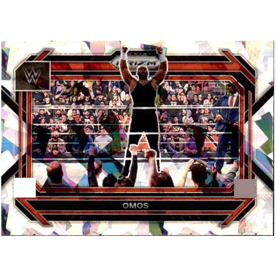 Omos, Cracked Ice Prizm, 2023 Panini Prizm WWE Wrestling